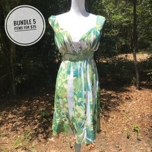 Tiki Palm Sheer Beach Coverup Dress Size L